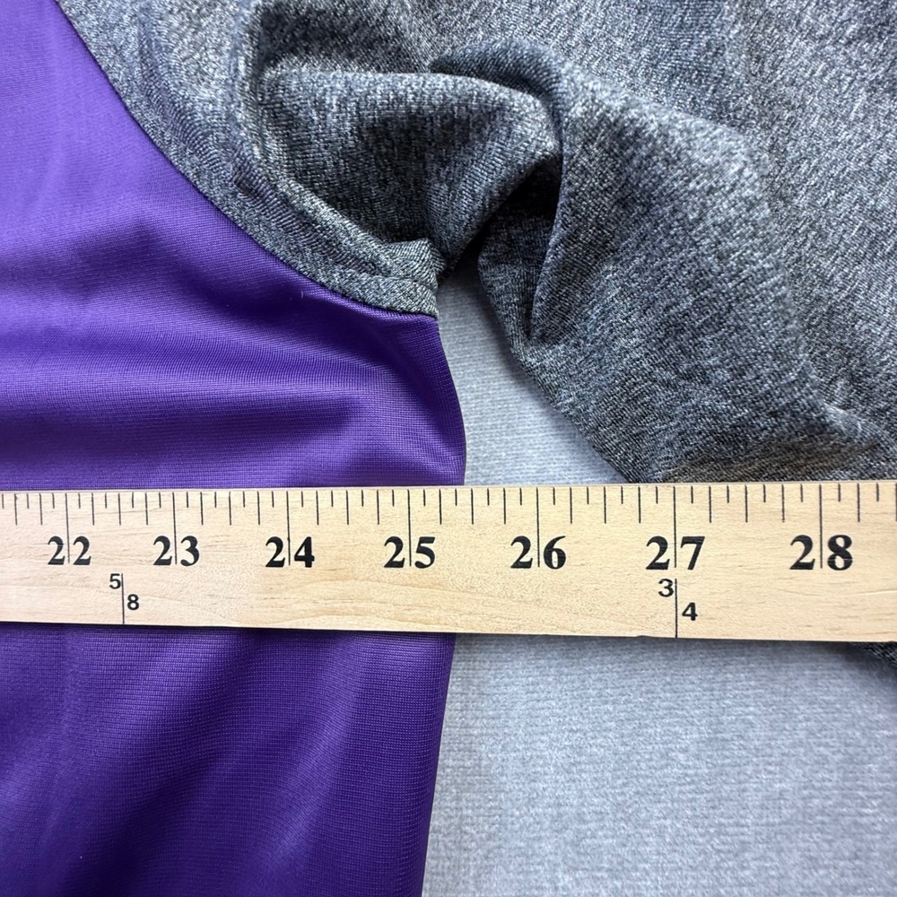 NFL Minnesota Vikings Mens XL Quarter Zip Pullover Jacket Purple Gray Colorblock - Picture 5 of 6